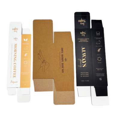 Custom Packaging Cardboard Boxes Matt Lamination UV Coating for Cosmetics